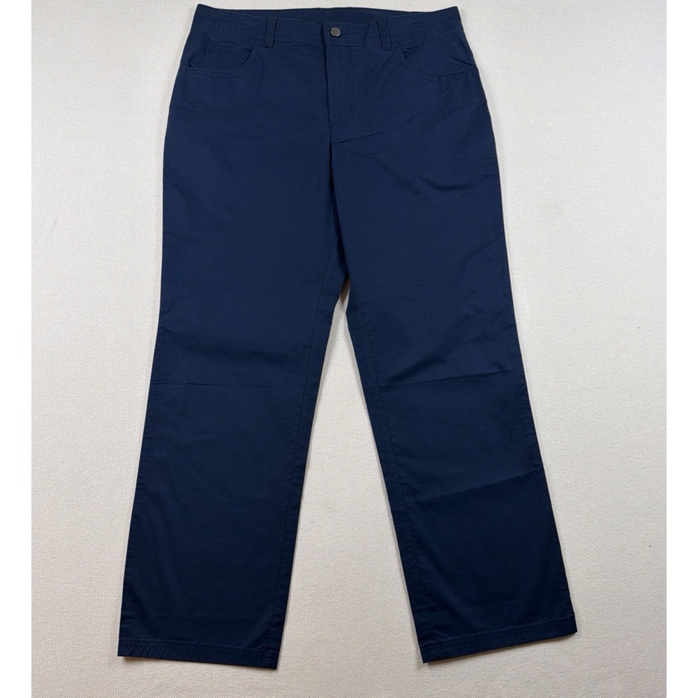 Columbia Rapid River Straight Leg Pants 34x30 Navy Blue Stretch Casual Everyday